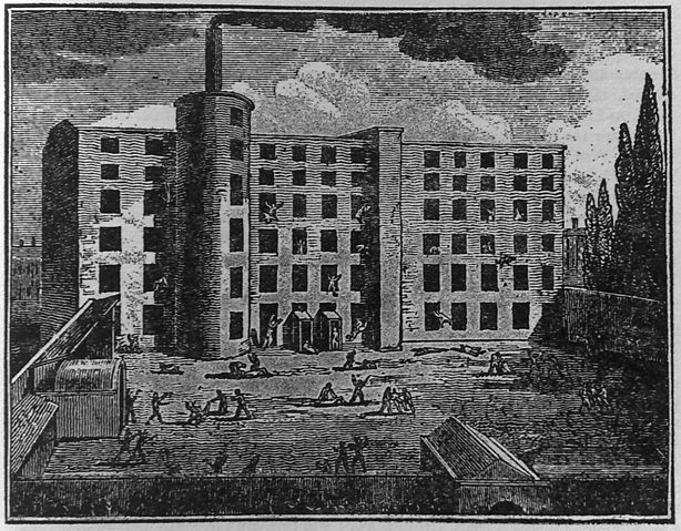 File:Nathan Goughs steam driven mule spinning mill in Salford.jpg