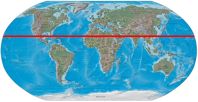 File:World map with tropic of cancer.jpg