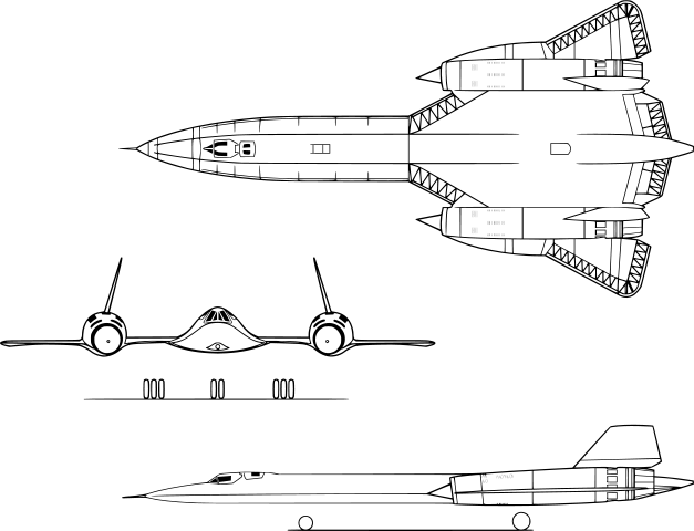 File:Lockheed SR-71A 3view.svg