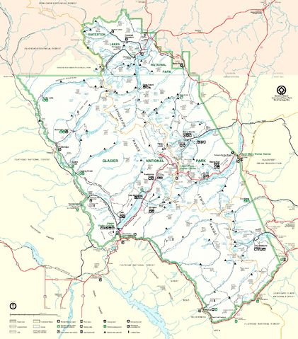 File:Map of Glacier National Park.PNG