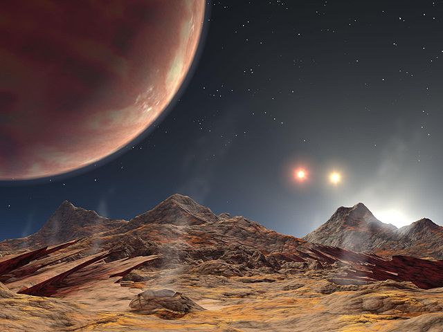 File:Triple-star sunset.jpg