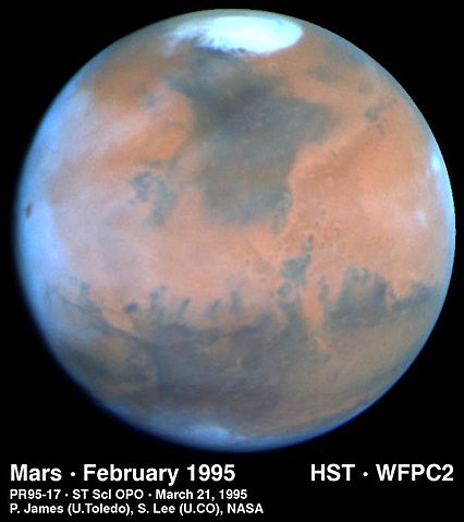File:Mars, as seen by the Hubble Telescope.jpg