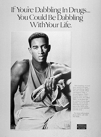 File:AIDS Poster If You're Dabbling in Drugs 1989.jpg