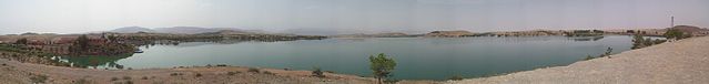 File:Lake of Barrage Couvagnac Panoramic.jpg
