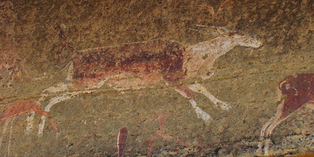 File:San Painting, Ukalamba Drakensberge 1.JPG