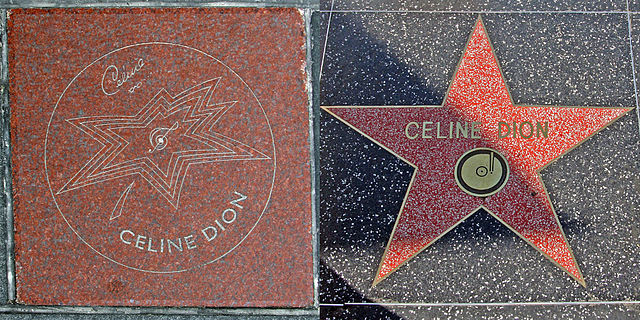 File:Celine Dion both walk of fame stars.jpg