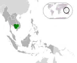 Location of &nbsp;Cambodia&nbsp;&nbsp;(green)in ASEAN&nbsp;&nbsp;(dark grey)&nbsp; &mdash;&nbsp; [Legend]
