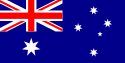 A blue field with the Union Flag in the upper hoist quarter, a large white seven-pointed star in the lower hoist quarter, and constellation of five white stars in the fly – one small five-pointed star and four, larger, seven-pointed stars.