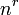 n^r \,\!